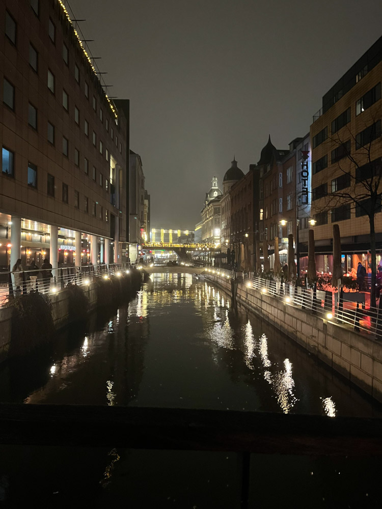 stemningsbillede af åen i aarhus